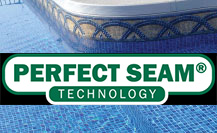 True Edge Pool Liner Technology - no distracting white line