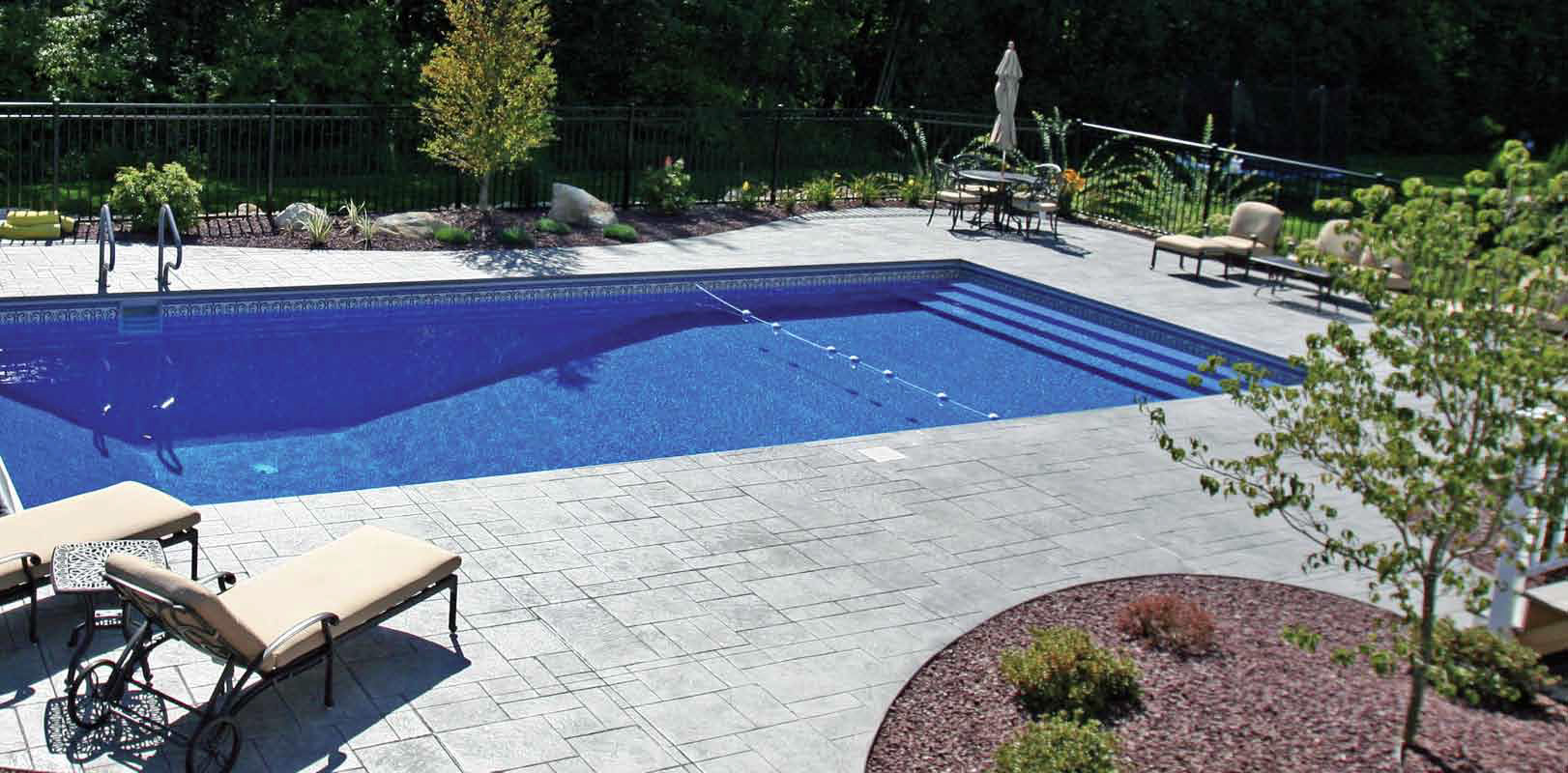 Nexus Vinyl Covered Polymer Pool Stairs For Inground Pools