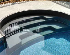 Radius Roman Inground Pool Step